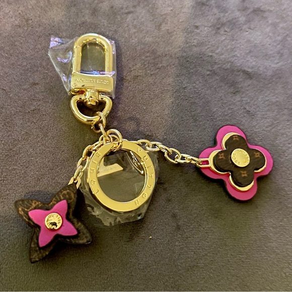 LV Gold and Multicolor Keychains - Picture 3 of 6